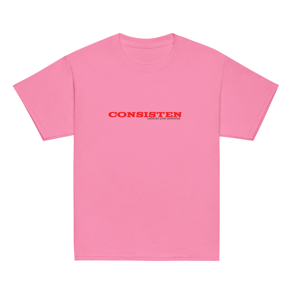 Consistency Beats Talent Motivational Text T-Shirt