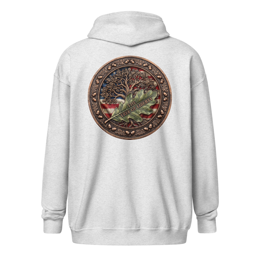 The Tree Of LIberty Zippered Hoodie