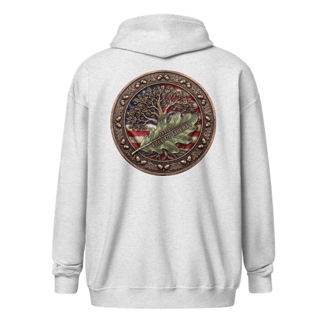 The Tree Of LIberty Zippered Hoodie