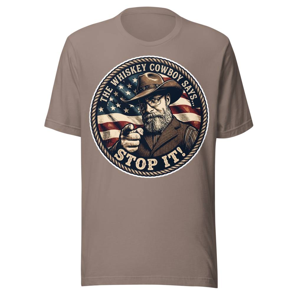 Men's T-Shirt featuring "Stop it!".