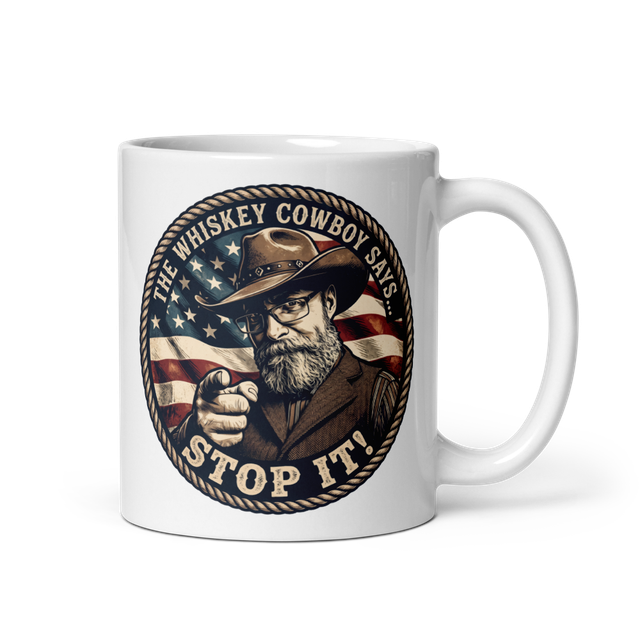 "Stop it!" White Coffee Mug!