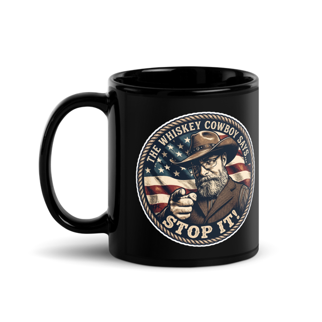 Black "Stop it!" Coffee Mug!
