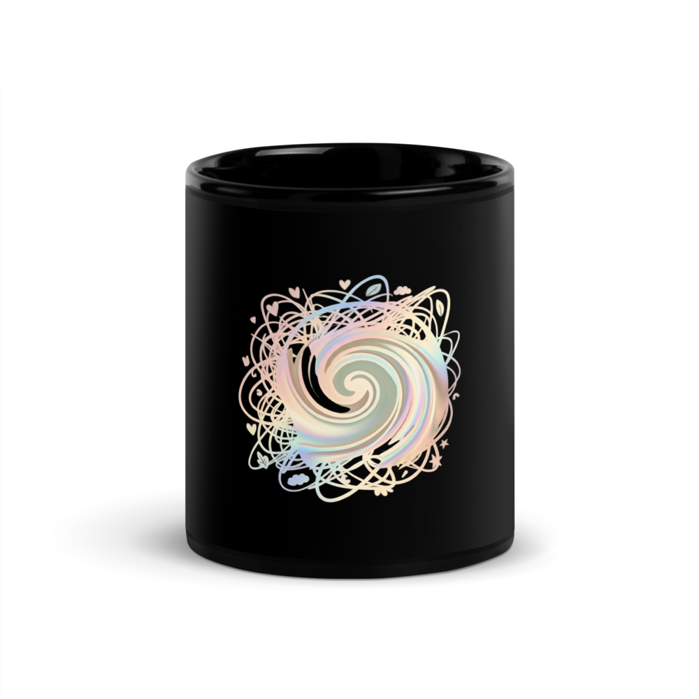 Swirl Black Mug