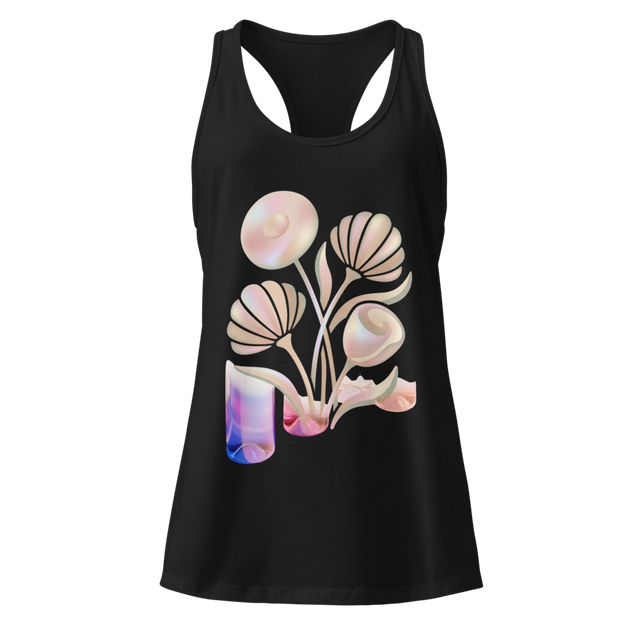 Iridescent Floral Racerback Tank