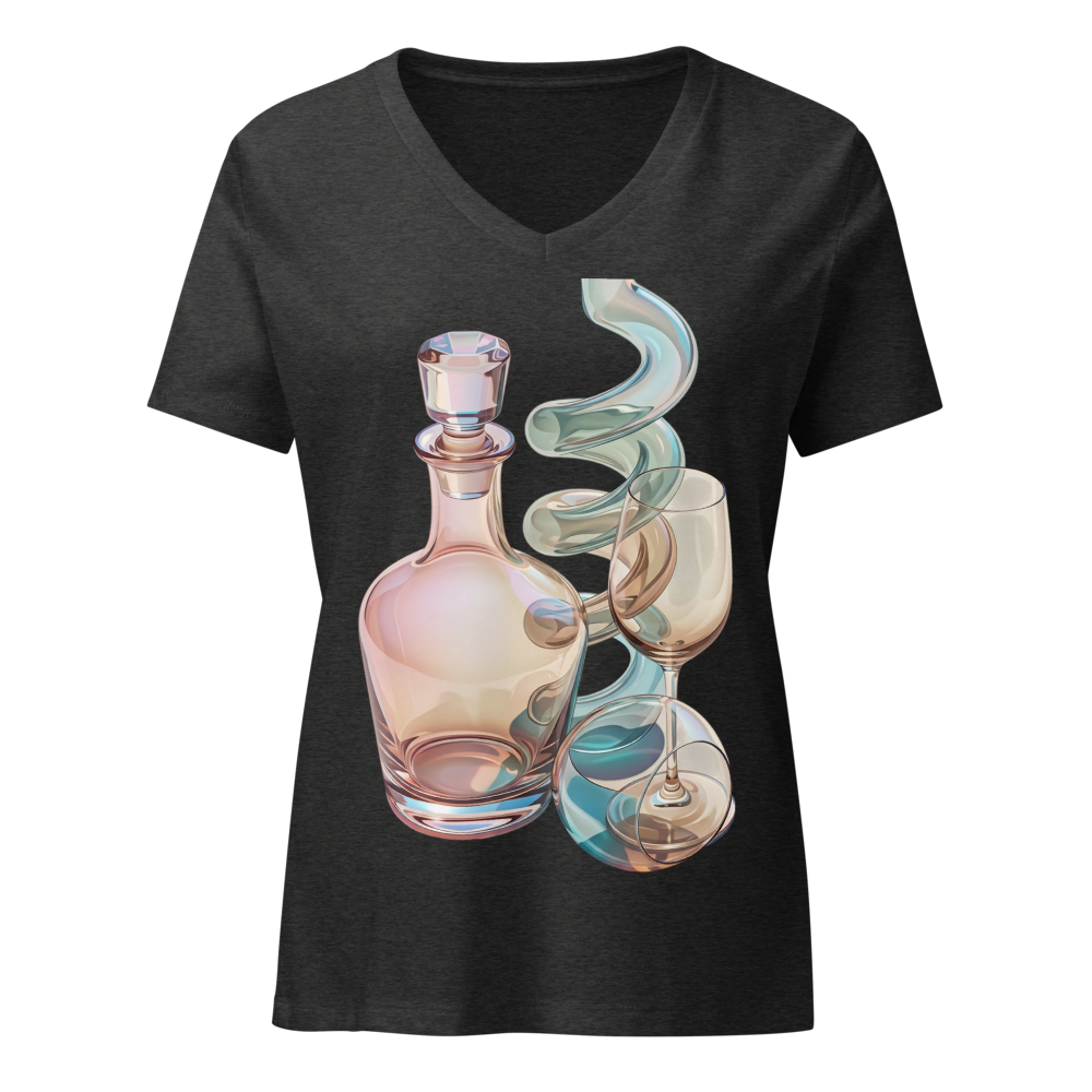 Iridescent Glass Art Women's V-Neck T-Shirt | Mode