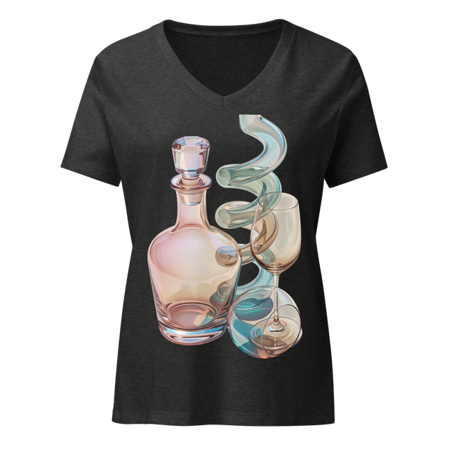 Iridescent Glass Art Women's V-Neck T-Shirt | Mode