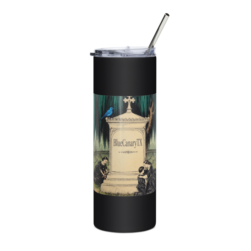 Blue Canary TX Banner Tumbler