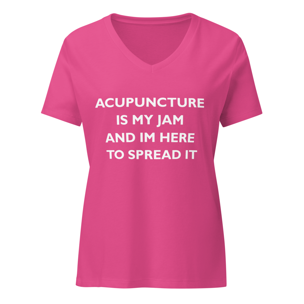 Women's Acupuncture Is My Jam V-Neck T-Shirt