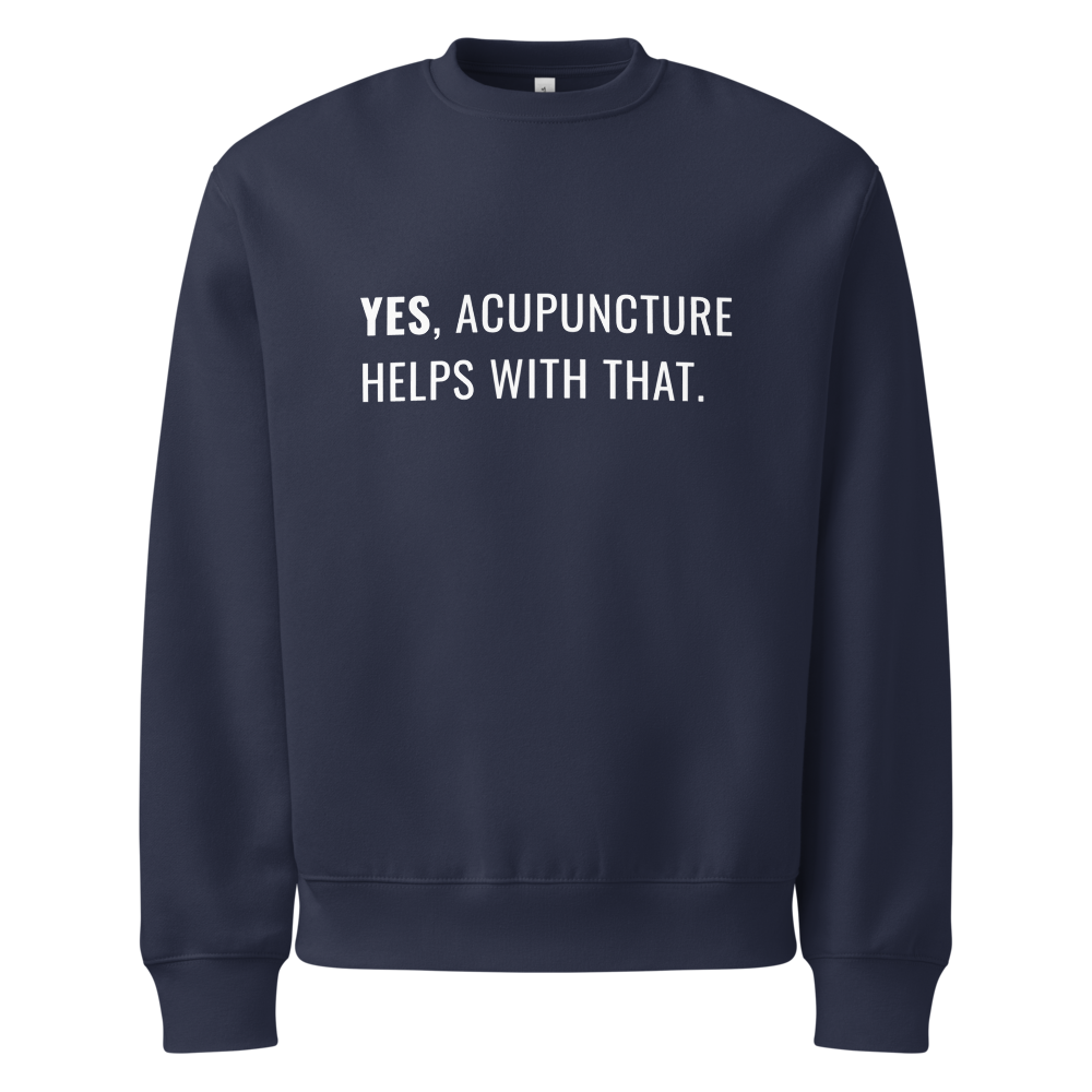 Unisex Yes Acupuncture Crewneck Sweatshirt