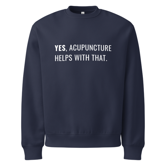 Unisex Yes Acupuncture Crewneck Sweatshirt