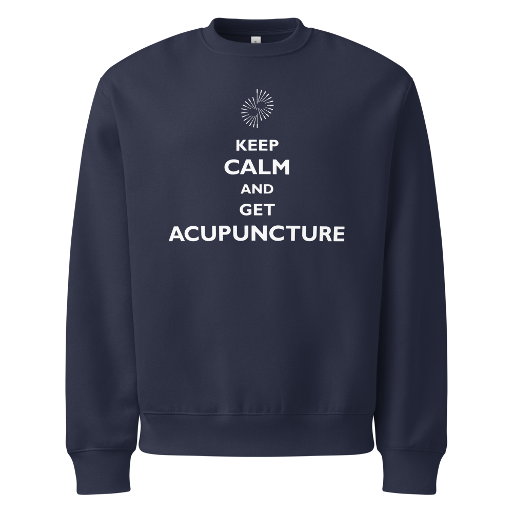 Unisex Keep Calm Acupuncture Crewneck Sweatshirt