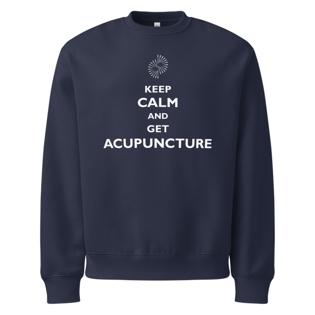 Unisex Keep Calm Acupuncture Crewneck Sweatshirt