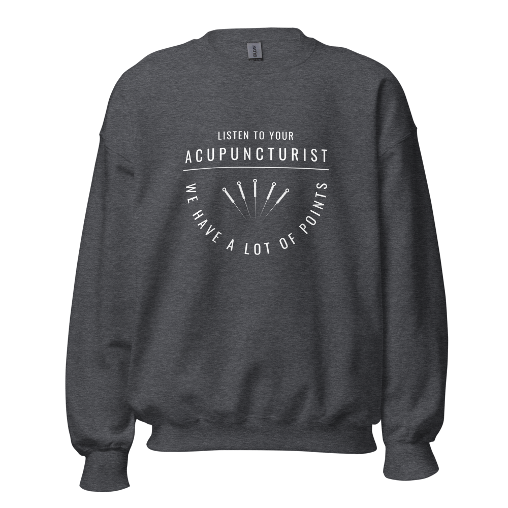 Unisex Acupuncture Points Crewneck Sweatshirt