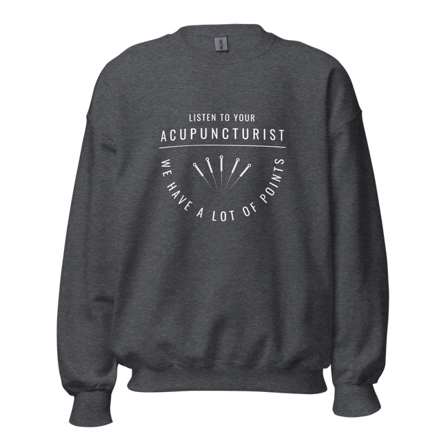 Unisex Acupuncture Points Crewneck Sweatshirt