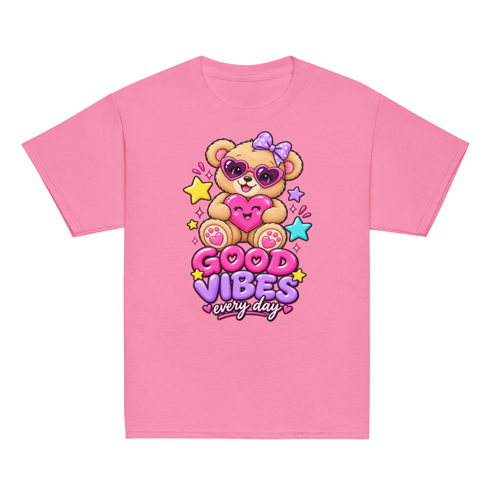 Good Vibes Teddy Bear Youth Tee
