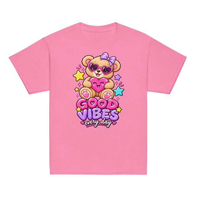 Good Vibes Teddy Bear Youth Tee