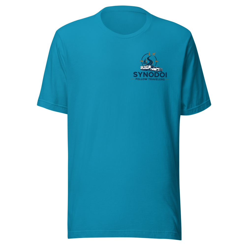 Synodoi Fellow Travelers sm front logo tee
