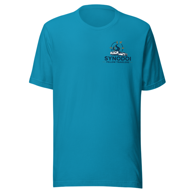 Synodoi Fellow Travelers sm front logo tee