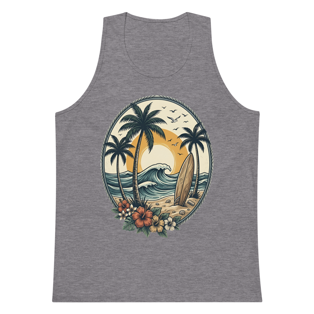 Coastal Beach Club ,Men's Premium Tank Top