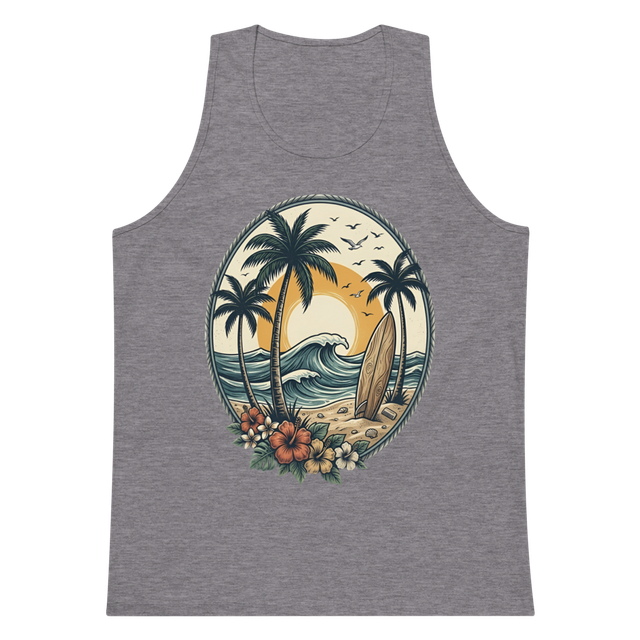 Coastal Beach Club ,Men's Premium Tank Top