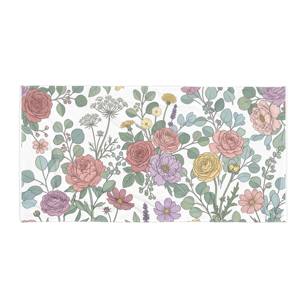 Flower Beach Towel