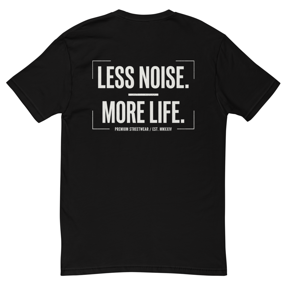 Men's Fitted T- Shirt Less nose more life 