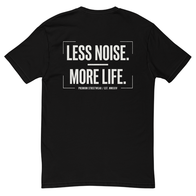Men's Fitted T- Shirt Less nose more life
