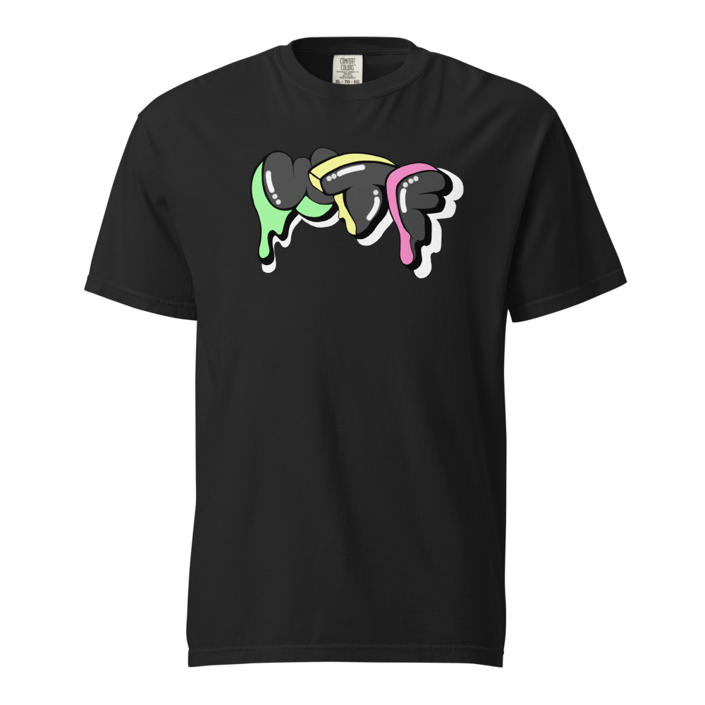 Title: Dripping WTF Graffiti Graphic T-Shirt