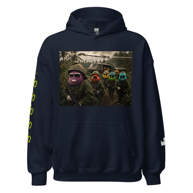 Title: Jungle Crewmate Warfare Graphic Hoodie