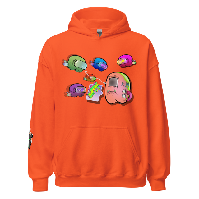 "Space Cadets" Neon Graphic Hoodie