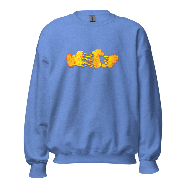 Title: Melting Orange WTF Sweatshirt