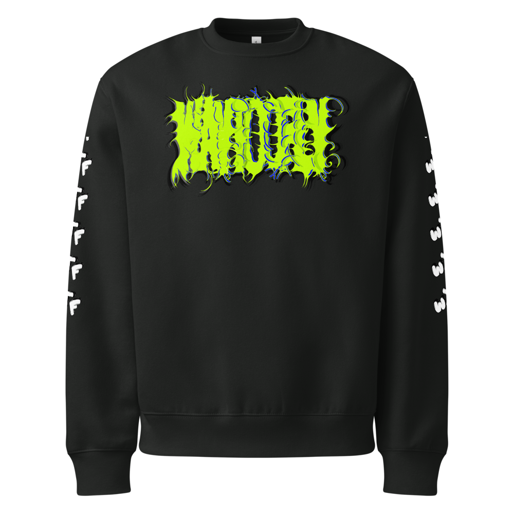  Acid Green Death Metal Logo Graphic