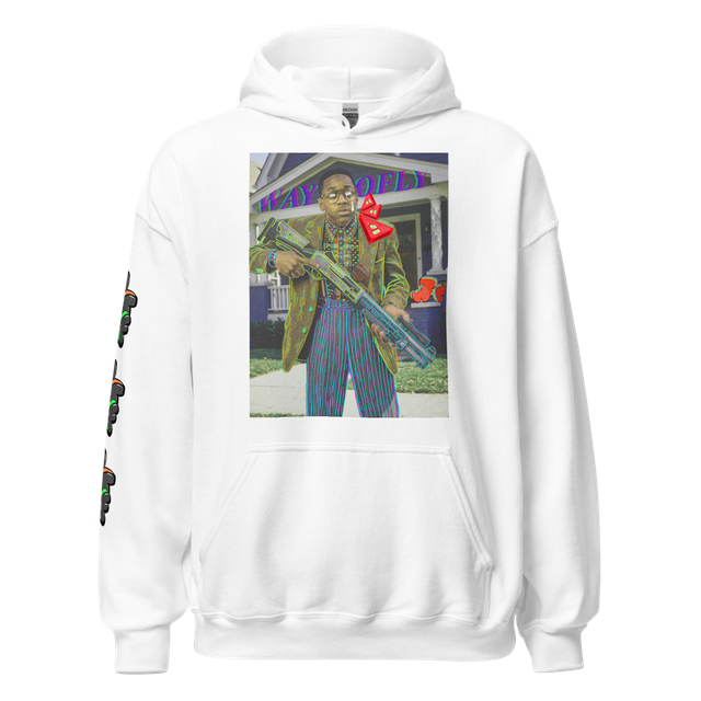 Title: Way Too Fly Urkel Graphic Hoodie