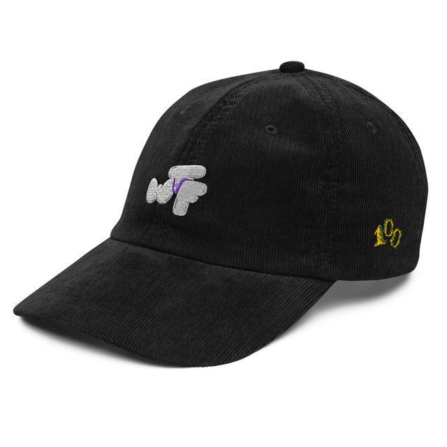 WTF Bubble Font Corduroy Cap