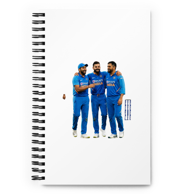 A spiral notebook