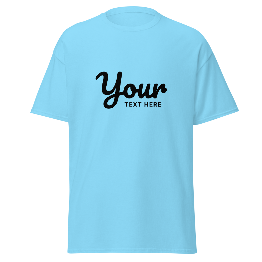 Sky  Blue Minimalist Graphic Unisex T-Shirt