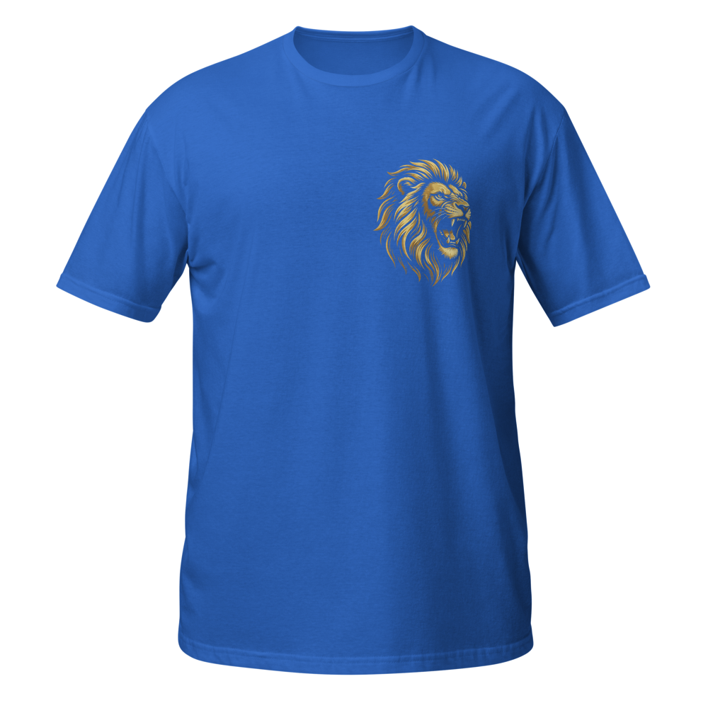 Royal Blue Lion Crest T-Shirt for Men 