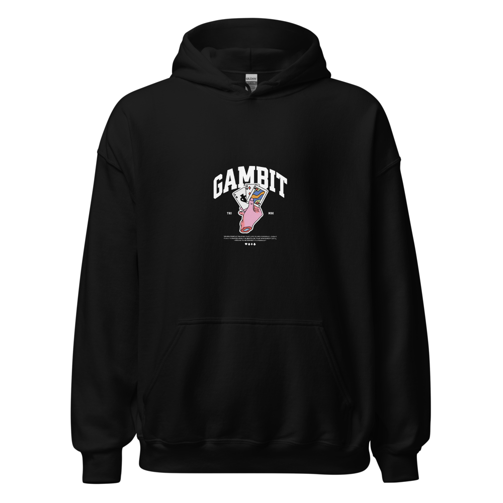 Men's "GAMBIT" Playing Cards Graphic Hoodie 