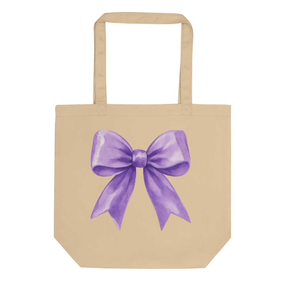 Purple Bow Tote - Coquette Aesthetic