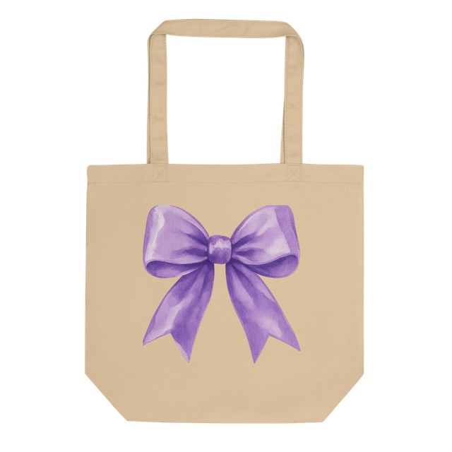 Purple Bow Tote - Coquette Aesthetic