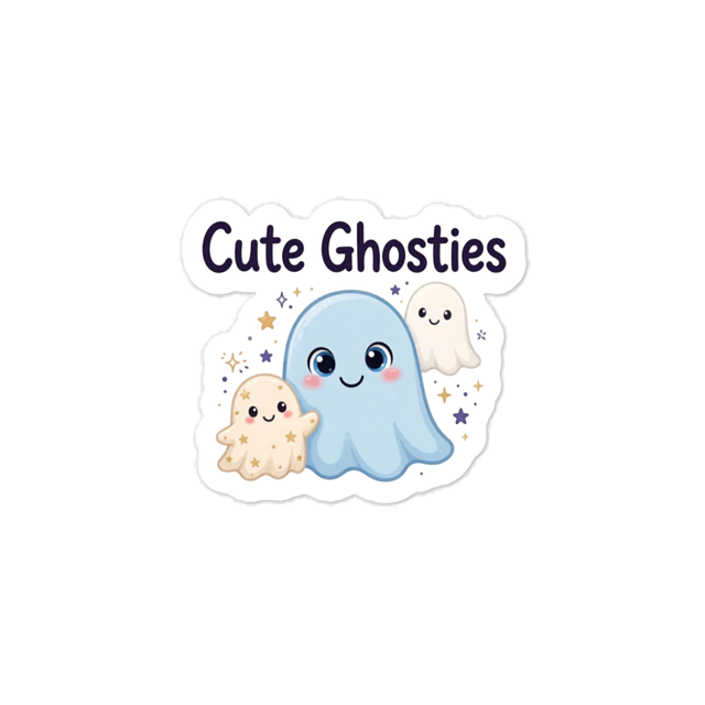 Cute Ghosties Sticker - Kawaii Halloween Decal