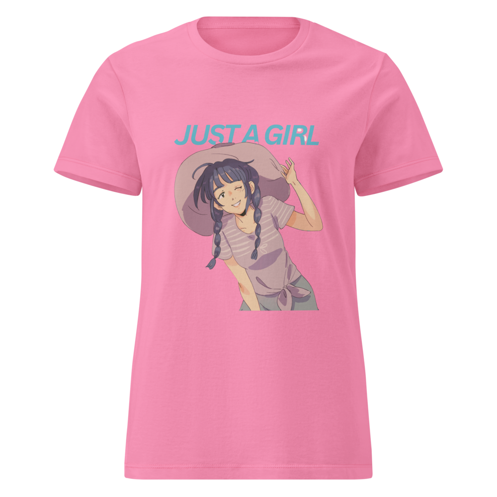Just A Girl Pink - Cute Anime T-Shirt