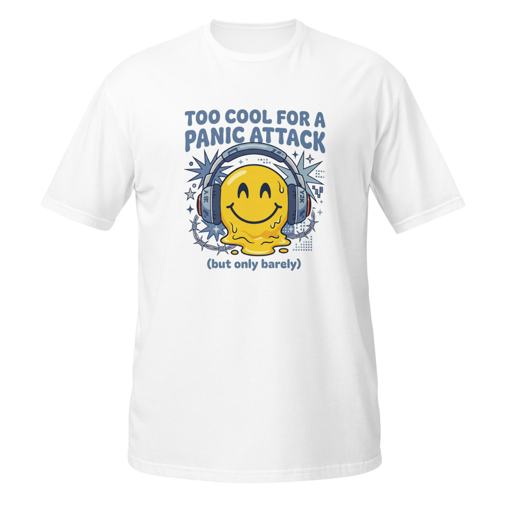 Too Cool For A Panic Attack Aesthetic Y2K T-Shirt