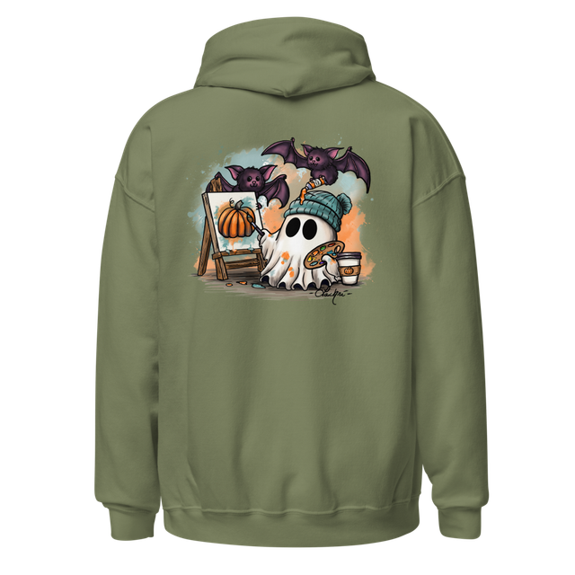 Ghost and Bats Artist Hoodie