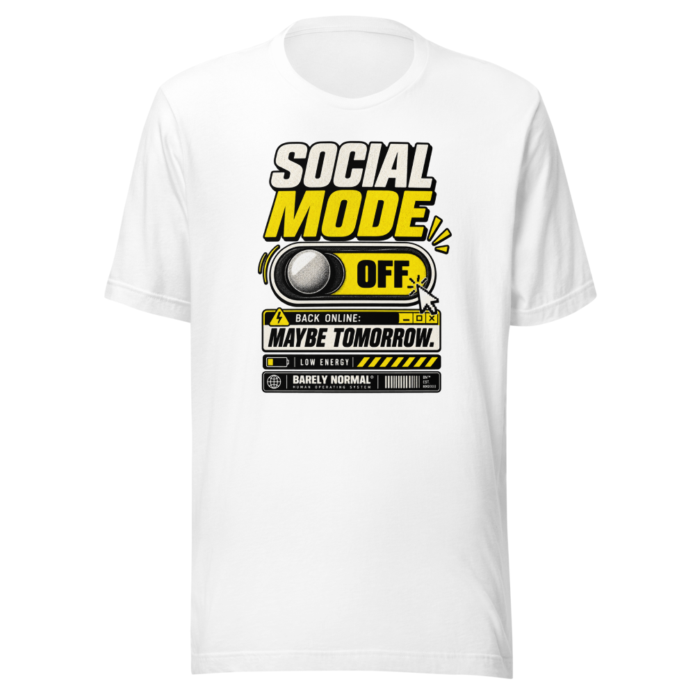Barely Normal Social Mode Off Staple T-Shirt