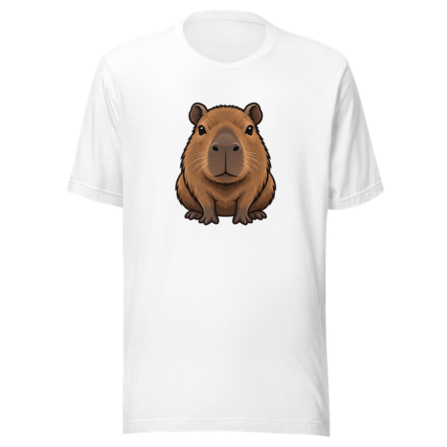 CAPYBARA ORANGE – ADORABLE GRAPHIC T-SHIRT