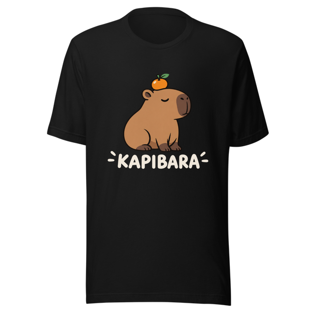 🍊 CUTE CAPYBARA ORANGE – ADORABLE GRAPHIC T-SHIRT