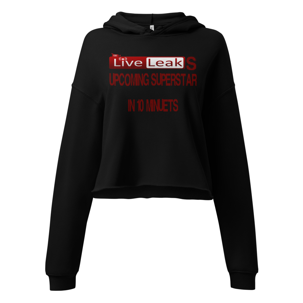 LIVELEAK SUPERSTAR CROPPED WOMAN'S HOODIE