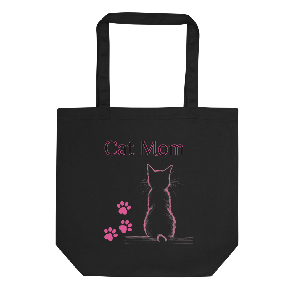 Cute Cat Mom Aesthetic Tote Bag
