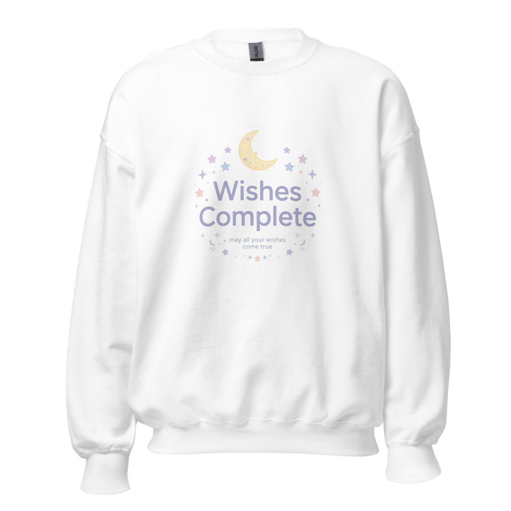 Wishes Complete Moon Stars Cute Sweatshirt